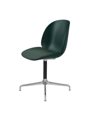 Beetle Meeting Chair - Aluminum 4-star Swivel Base - Seat Upholstered