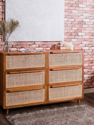 Sundara Teak And Cane Dresser