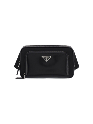 Prada Logo Plaque Pocket Belt Bag