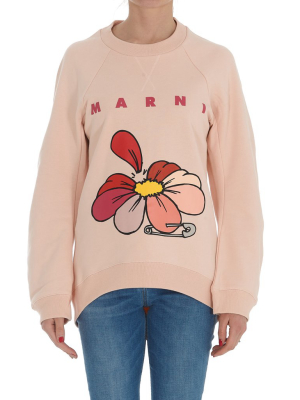 Marni Floral Print Sweatshirt