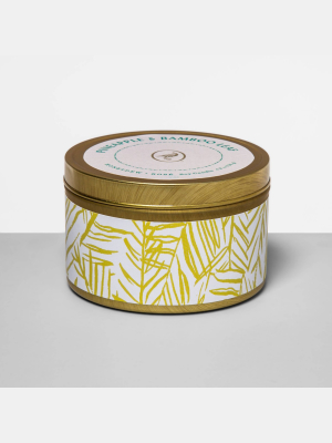 4.8oz Tin Jar Candle Pineapple & Bamboo Leaf - Fruit Collection - Opalhouse™