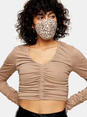 **animal Cheetah Spot Print Fashion Face Mask