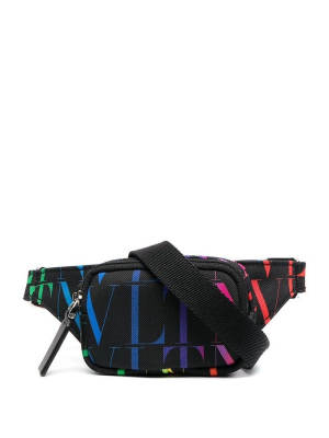 Valentino Vltn Printed Belt Bag