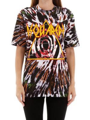 Dsquared2 Tie-dye Logo Print T-shirt