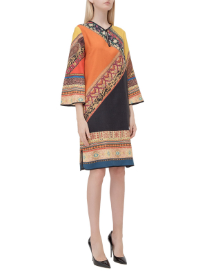 Etro Patchwork Printed Midi Dress