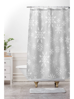 Lapland Ii Shower Curtain Gray - Deny Designs