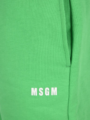 Msgm Logo Printed Track Pants