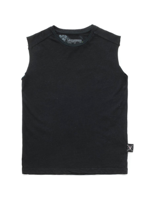 Nununu Back Off Sleeveless Shirt - Dyed Black