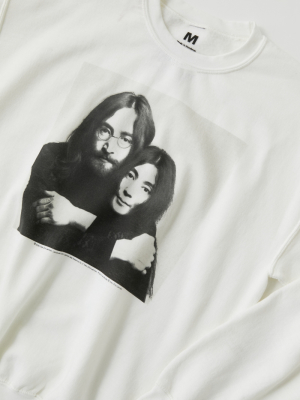 John And Yoko Portrait Crew Neck Sweatshirt