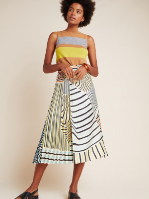 Ludovica Pleated Midi Skirt