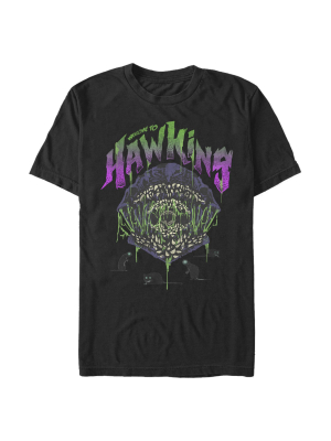 Men's Stranger Things Welcome To Hawkins Monster T-shirt