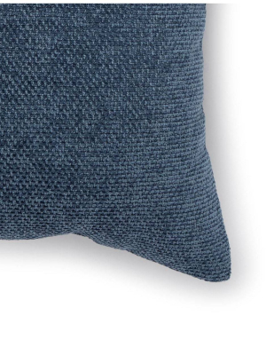 18"x18" Tweed Square Throw Pillow Indigo