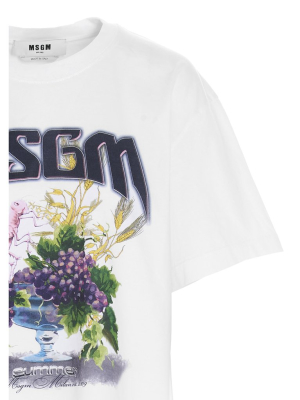 Msgm Graphic Print T-shirt