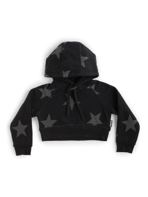 Nununu Star Mini Hoodie - Black