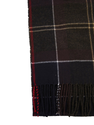 Barbour Tartan Fringed Scarf