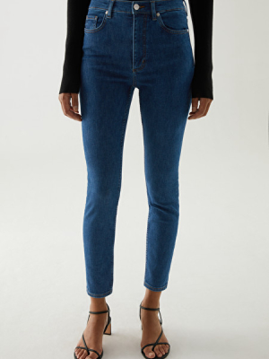 Organic Cotton High Waisted Slim Fit Jeans