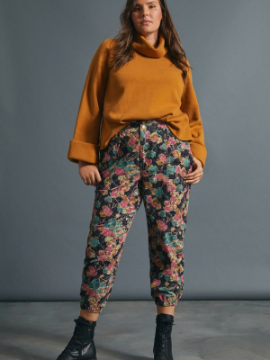 Anisa Floral Corduroy Joggers