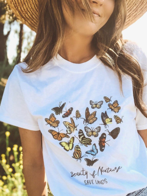 Beauty Of Nature Butterfly Tee
