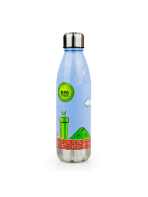 Just Funky Super Mario Bros Water Bottle | 17 Oz | Mario Collectibles