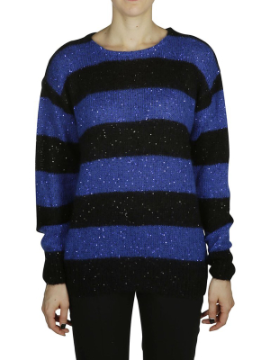 Miu Miu Oversized Striped Knit Jumper