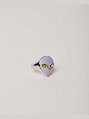 Lilac Cosmic Alien Ring