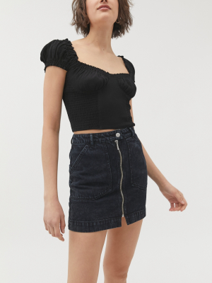 Astr The Label Gigi Cropped Bustier Top