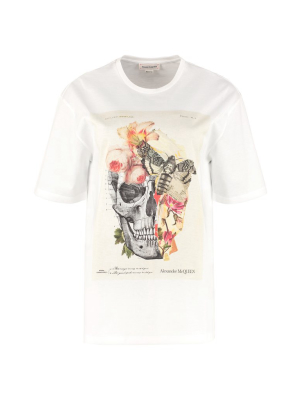 Alexander Mcqueen Printed Crewneck T-shirt