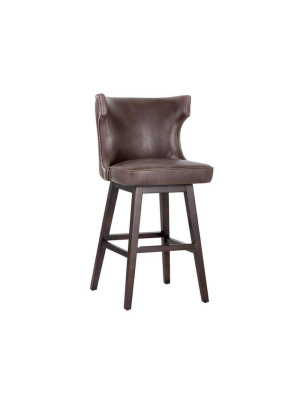 Neville Swivel Barstool - Havana Dark Brown