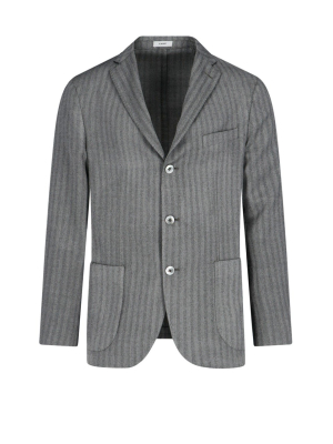 Boglioli Striped Single-breasted Jacket