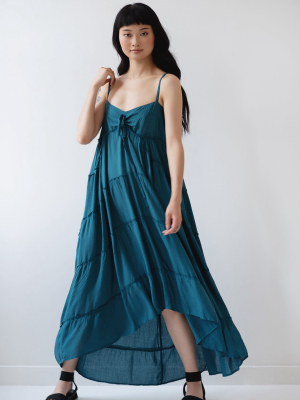 Sleeveless Empire Waist Maxi Dress