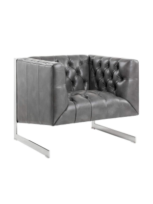 Viper Armchair - Grey Leather