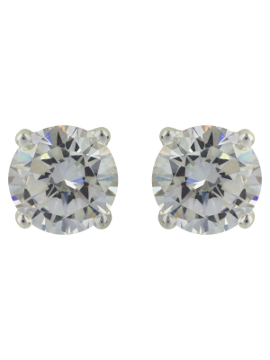 Sterling Silver Round Button Stud Earring - A New Day™ Silver