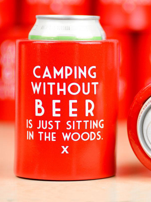 Camping Without Beer... Vintage Beer Koozie