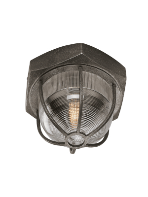 Acme 1lt Ceiling Flush Aged Silver