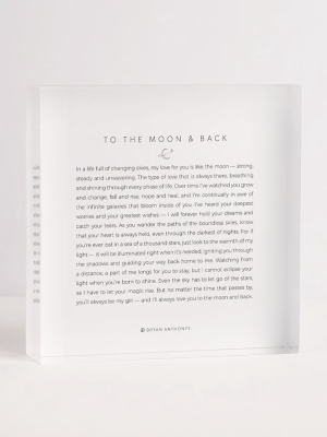 To The Moon & Back — Mini Mantra Block