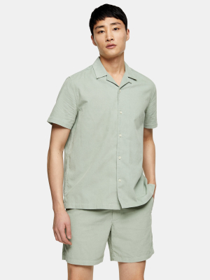 Sage Corduroy Revere Shirt