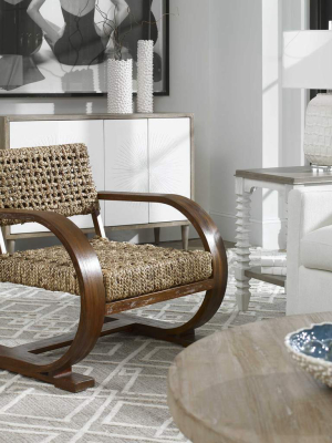 Chloe Natural Woven Accent Chair