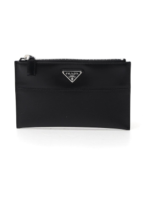 Prada Triangle Logo Pouch