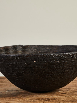 Mali Dogon Charcoal Woven Basket (multiple Sizes)