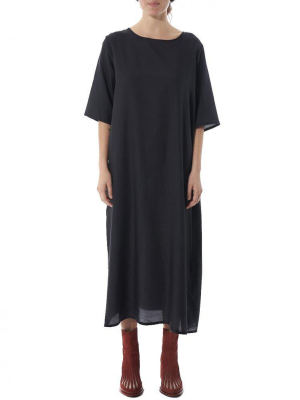 Weathered Long Dress (the Printer Long Weathered Blk)