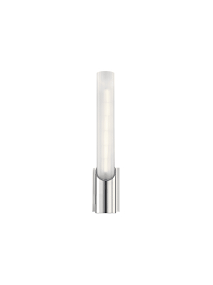 Pylon 1 Light Wall Sconce Polished Chrome