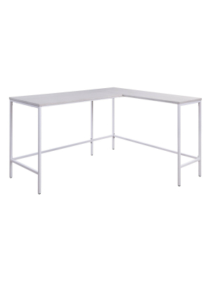 L Shaped Contemporary Desk - Osp Home Furnishings