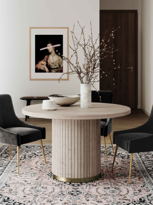 Candelabra Home Chelsea Round Ash Wood Dining Table