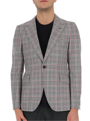 Alexander Mcqueen Tartan Tailored Blazer