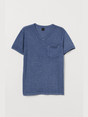 Raw-edge T-shirt