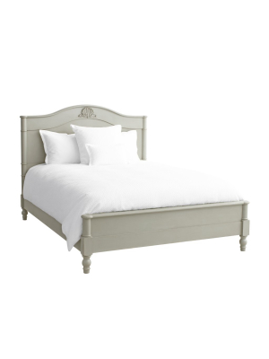 Classic Shell Bed Luxe In French Grey Design By Redford House