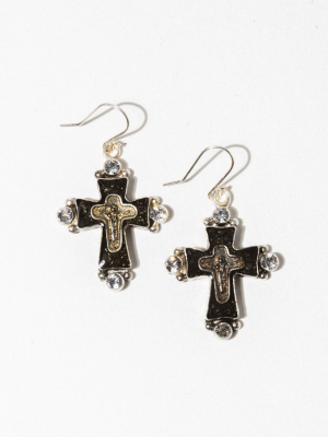 Magdalena Cross Earrings