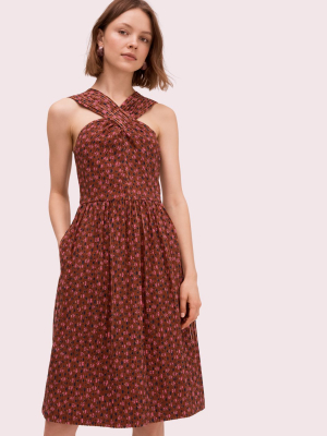 Floradoodle Halter Dress