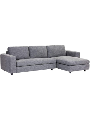 Ethan Sofa Chaise, Quarry