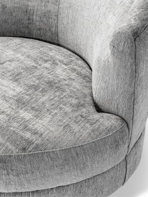 Capri Swivel Chair In Feather